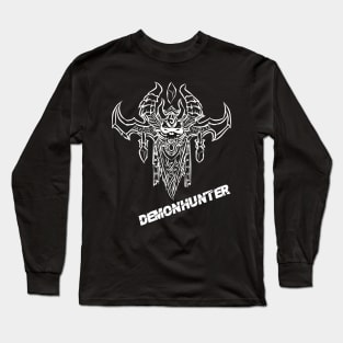 Demonhunter Crest (White) Long Sleeve T-Shirt